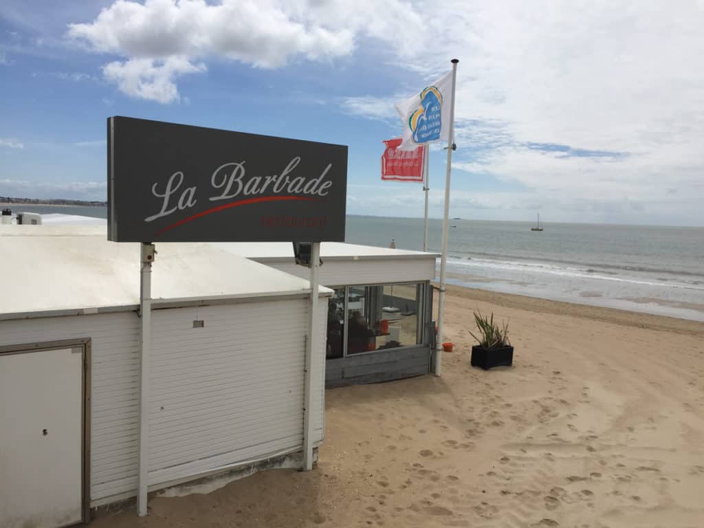 Ristorante la Barbade sulla spiaggia de La Baule