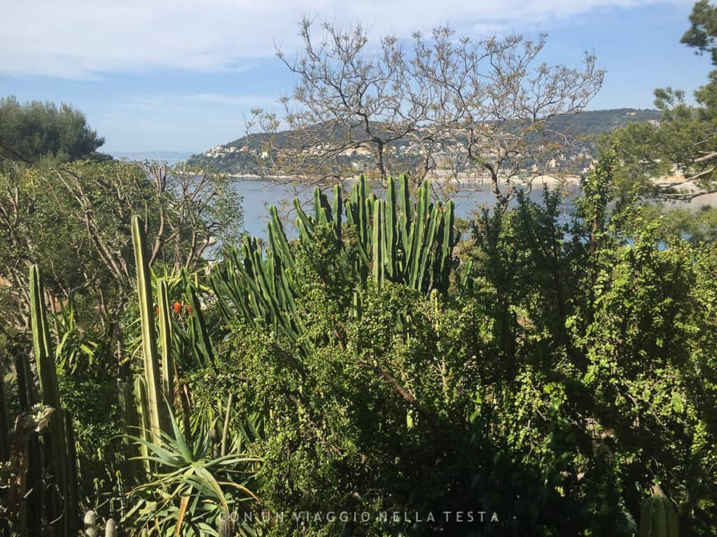 La vista sul mare dai giardini della Villa Ephrussi de Rothschild